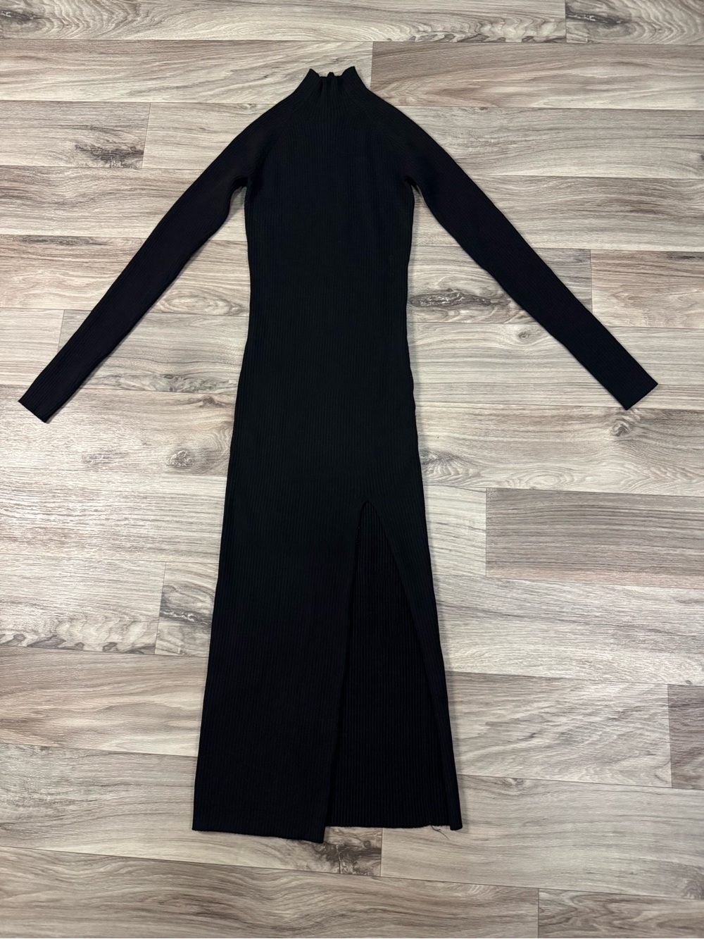 Aritzia Wilfred Alchemy Dress Mockneck Sweater Dress with Thigh Slit Size XS